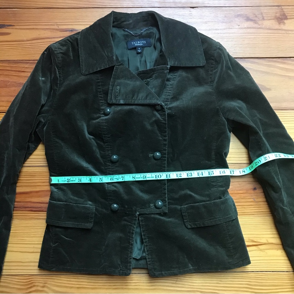 Talbots Velvet Double-Breasted Blazer, EUC, 8 - Picture 10 of 16